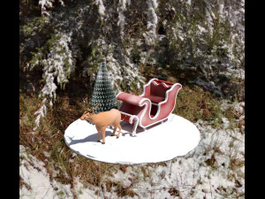 Pack props christmas 3D Model