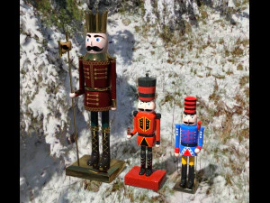 Pack props christmas 3D Model