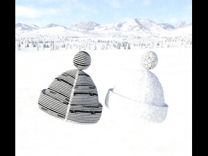 Caps christmas 3D मॉडल