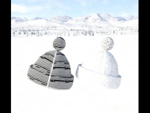 모자 크리스마스 3D 모델