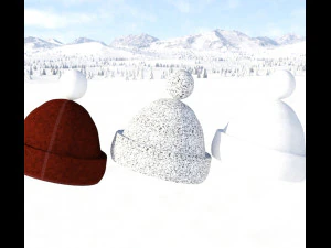 Caps christmas 3D Model