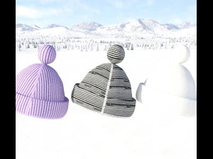Caps christmas 3D Model