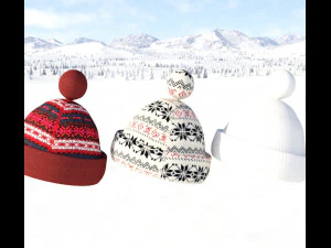Caps christmas 3D Model
