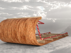 Sled christmas Model 3D