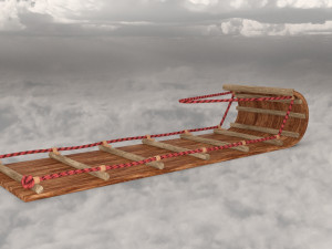 Sled christmas Model 3D