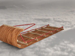 Natale in slitta Modello 3D