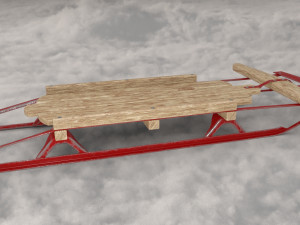 Toy sled xmas 3Dモデル