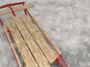 Toy sled xmas 3D-Modell