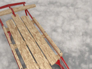 Toy sled xmas 3D Model