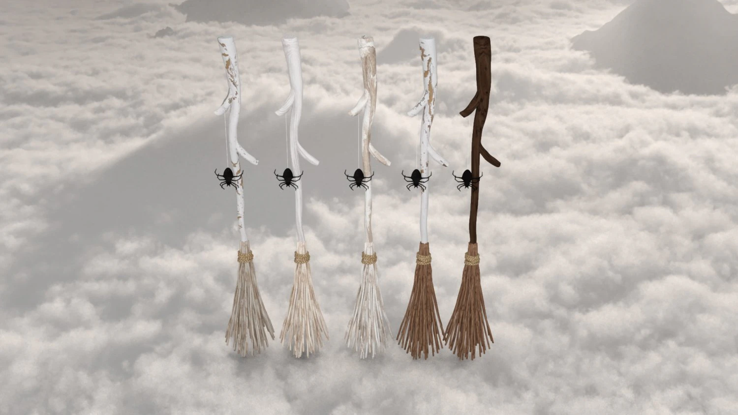 Hat end broom magic 3D Model .c4d .max .obj .3ds .fbx .stl .blend 