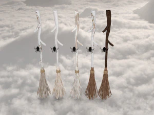 Magia de vassoura com ponta de chapéu Modelo 3D