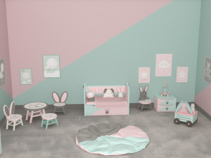 Decoration bedroom kids Modelo 3D