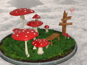 Fantasy scene complet Modelo 3D
