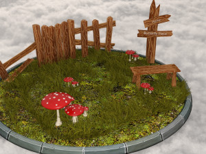 Fantasy scene complet Modelo 3D