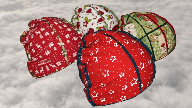 Beanie winter 3D Model .c4d .max .obj .3ds .fbx .stl .blend 