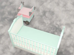 Decor kids bedroom 3D Model
