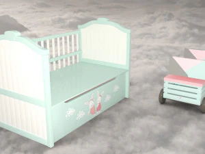 Decor kids bedroom 3D Model
