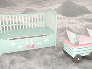 Decor kids bedroom 3D Model