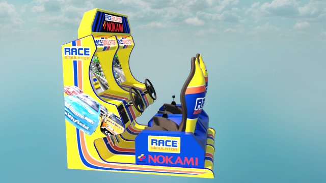 Arcade game retro Modèle 3D .c4d .max .obj .3ds .fbx .stl .blend 