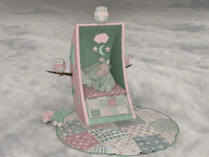 장식 침실 아기 3D 모델