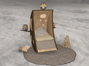 Decoration bedroom baby 3D Model