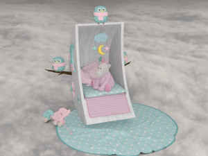 Decoration bedroom baby 3D Model