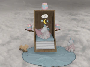 Decoration bedroom baby 3D Model