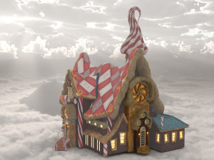 Houses ornaments christmas winter 3Dモデル