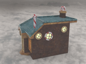 Houses ornaments christmas winter 3Dモデル