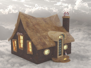 Houses ornaments christmas winter 3Dモデル