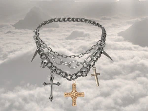 Gothic necklace 3D Model