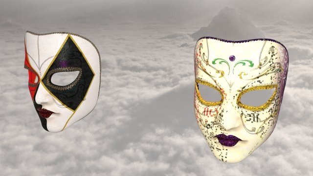 Fun mask carnival Modelo 3D .c4d .max .obj .3ds .fbx .stl .blend 