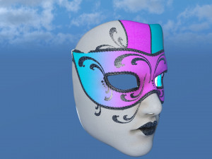 Fun mask carnival Modelo 3D