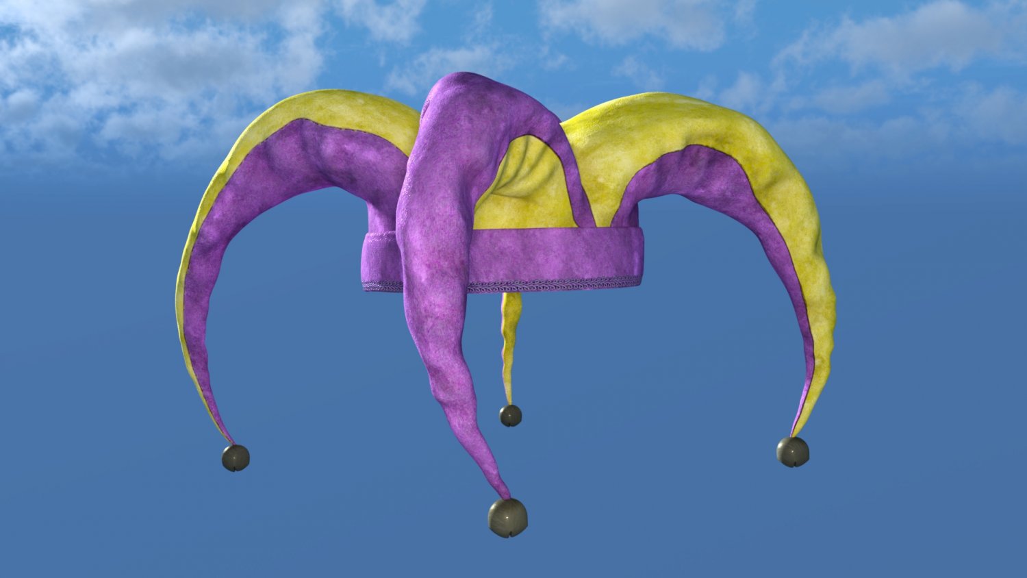 Jester hat carnival Modello 3D in Fantasy 3DExport