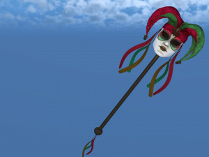 Jester Sceptre carnival 3D 모델