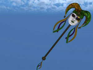 Carnaval do cetro do bobo da corte Modelo 3D