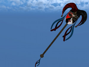Jester Sceptre carnival Model 3D