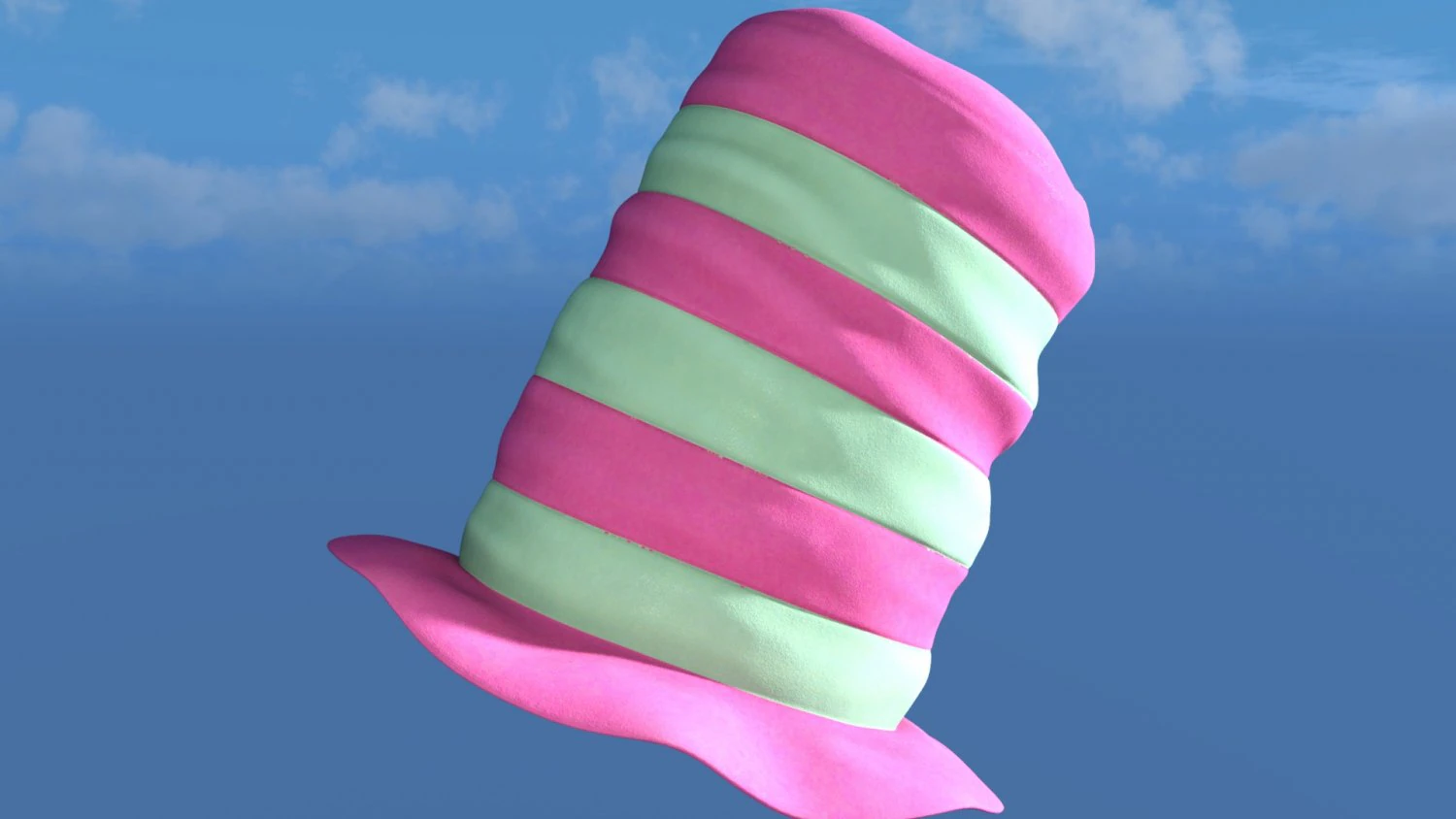 Top hat carnival 3D Model .c4d .max .obj .3ds .fbx .stl .blend