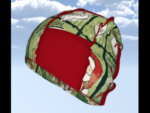Cap snow winter Model 3D