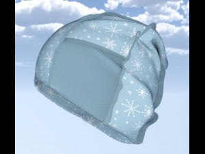 Cap snow winter Model 3D