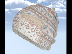 Cap snow winter Model 3D