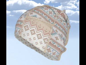 Cap snow winter 3D Model