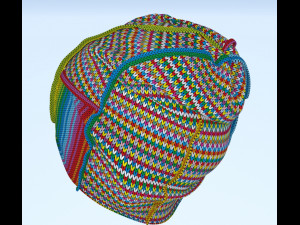 Cap snow winter Model 3D