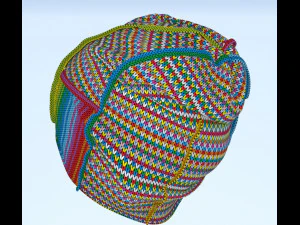 Cap snow winter 3D Model