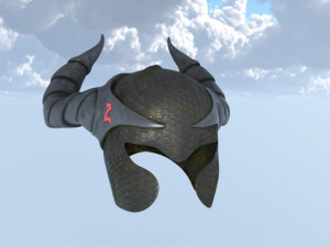Helmet horn damon 3Dモデル