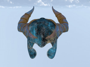 Helmet horn damon 3Dモデル