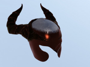 Helmet horn damon 3Dモデル