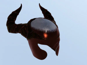 Helmet horn damon 3D Model