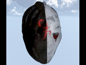 Helmet two faces sci fi Modello 3D