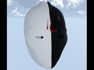 Helmet two faces sci fi Modello 3D